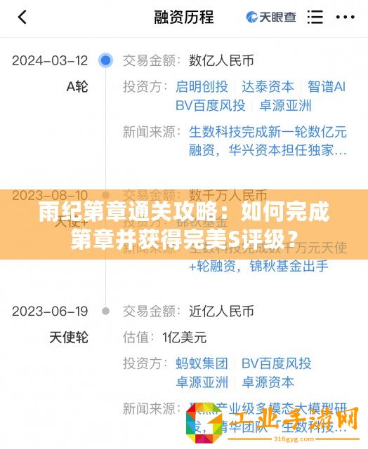 雨紀(jì)第章通關(guān)攻略：如何完成第章并獲得完美S評(píng)級(jí)？