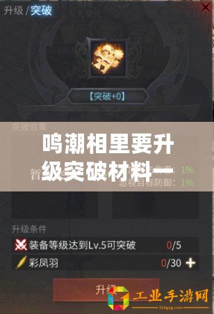 鳴潮相里要升級突破材料一覽：戰斗力飆升的實用技巧